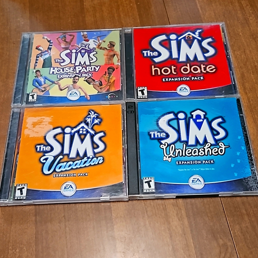 The Sim's House Party, Unleashed, Hot Date & Vacation Expansion packs
